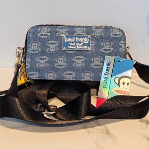 Paul Frank Banana Small Crossbody Light Denim Bag